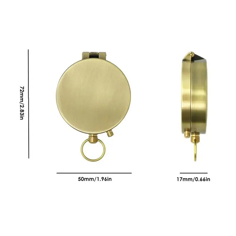 Pocket Compass Retro Pocket Orienteering Compass Advanced Backpacking Navigation Compass Boy Scout And Professional Compass For