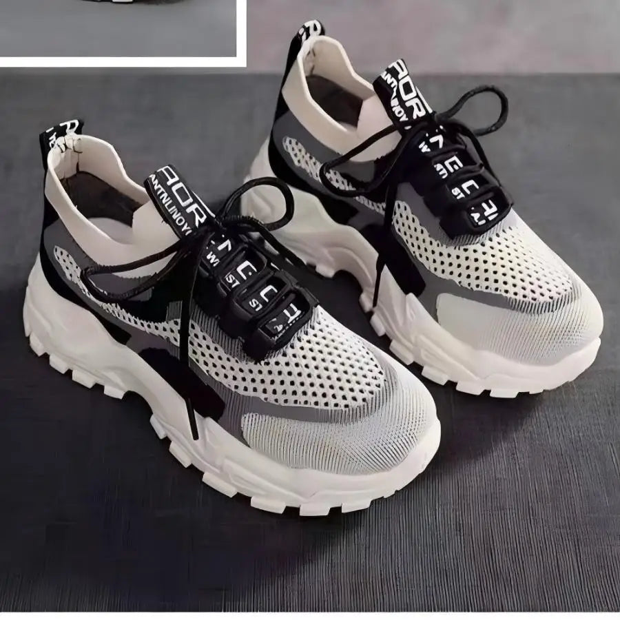 Women's Fashion Platform Dad Sneakers Lightweight Breathable Comfortable Daily Shoes for Casual Wear