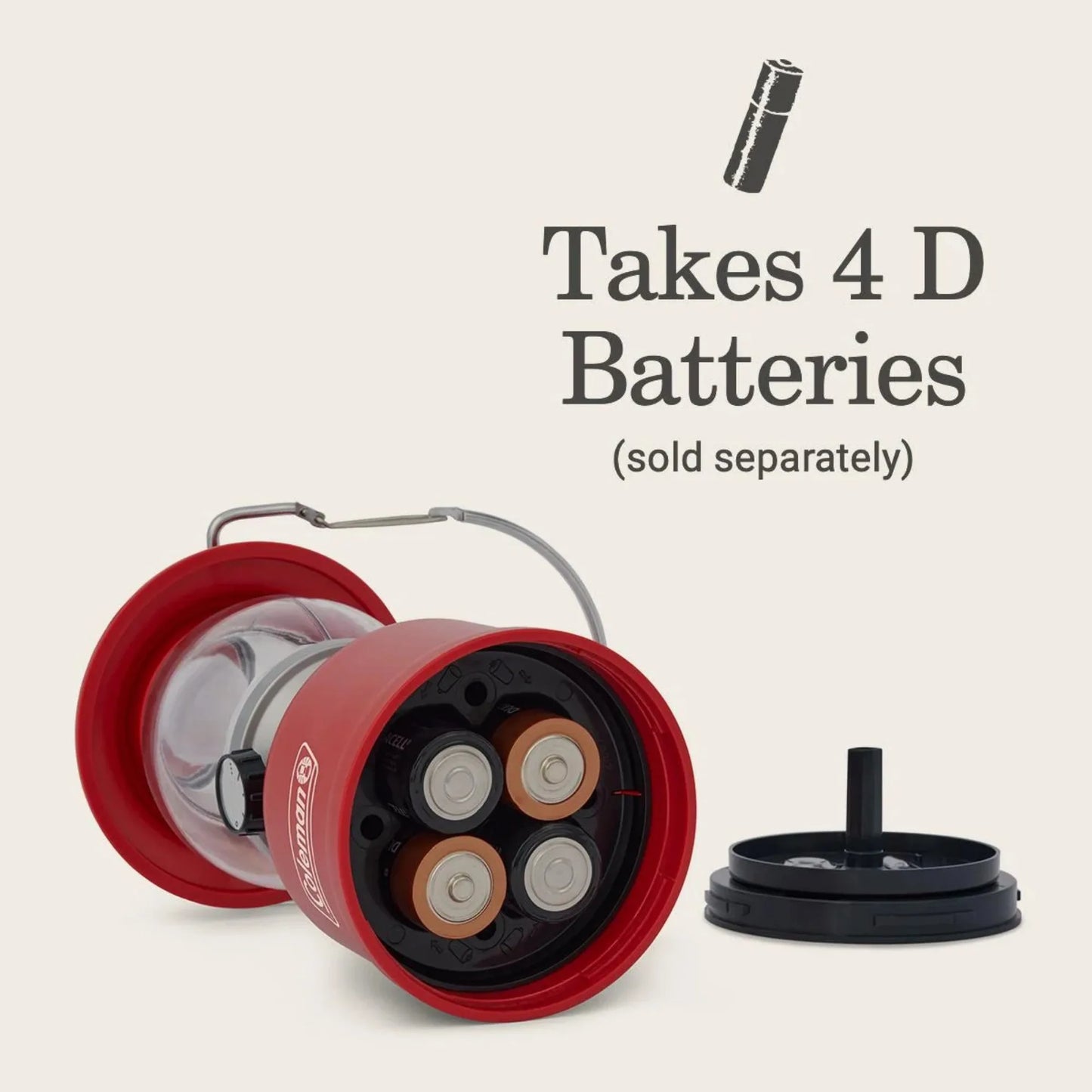 500 Lumens LED Lantern, Red