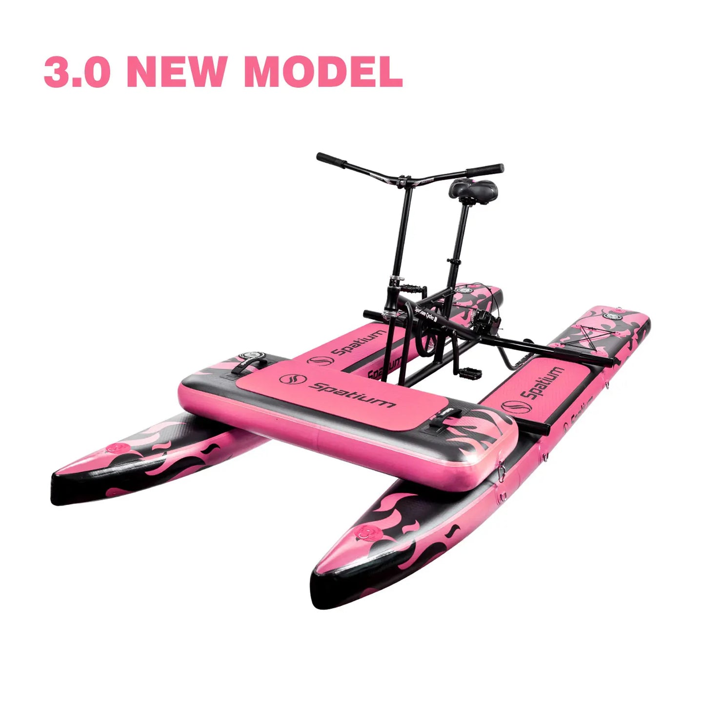 Spatium Water Bikes for Lake Inflatable Water Bike 3.0 Adult Inflatable Pontoon Water Bicycle 3-bladed Propeller Water Bike