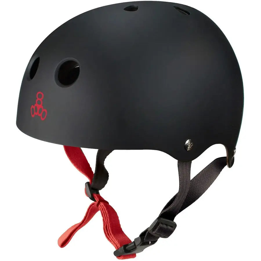 Sweatsaver Halo Water Helmet for Wakeboarding and Waterskiing, Black Rubber, Small