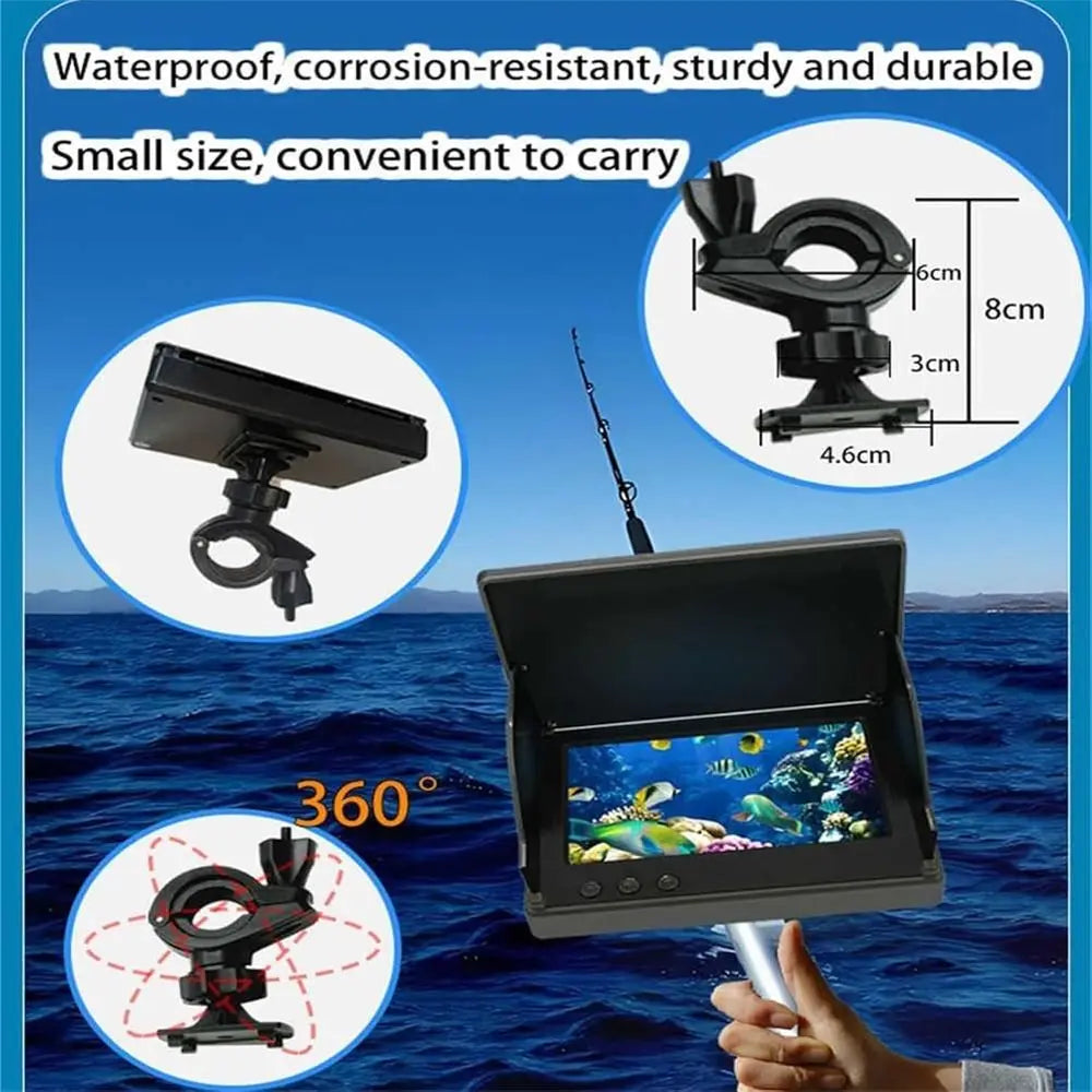 Underwater Fishing Camera, Ice Fishing Camera with Night Vision Light, Fish Finder with 4.3inch IPS Display, 220° Wide Angle, fo