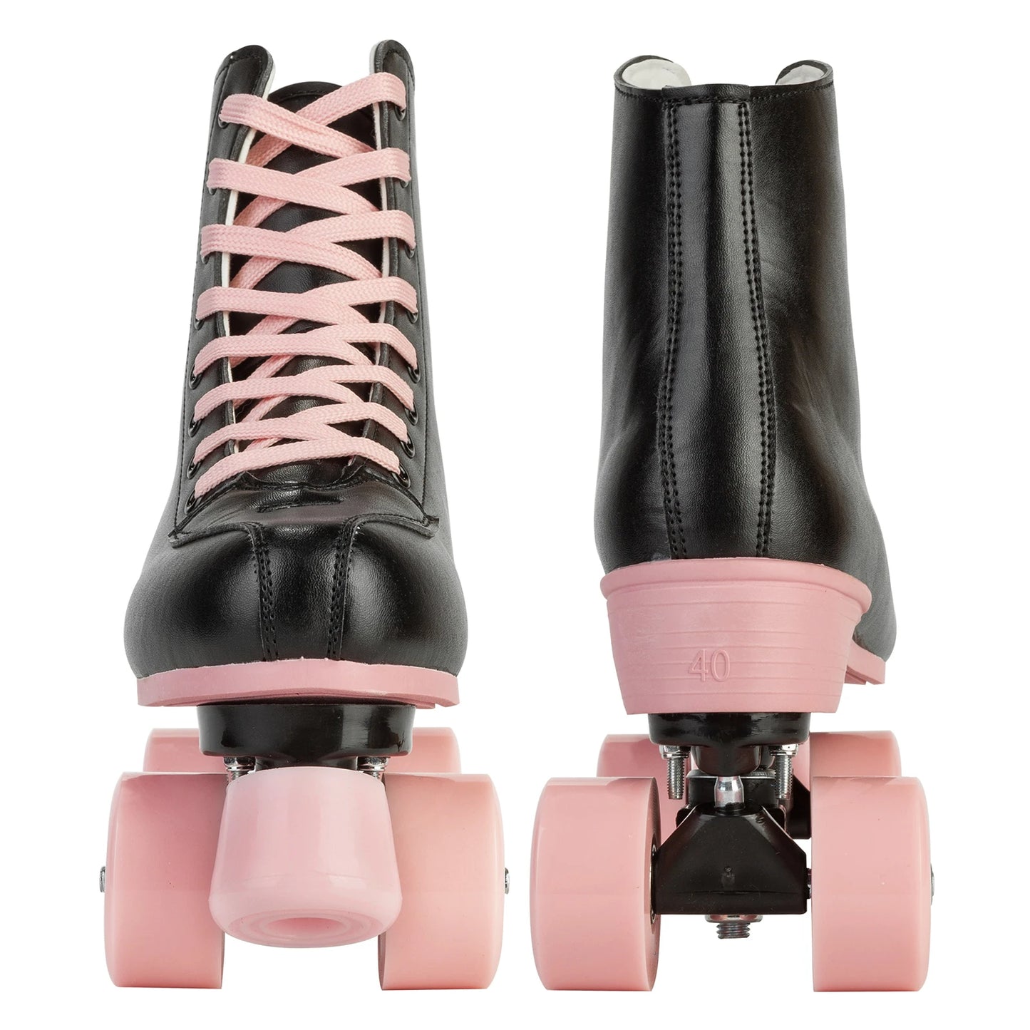 Quad Roller Skates Adult Women Flashing 4 Wheels Skate Shoes Kids Girls Beginner Outdoor Skating Training Sneakers Size 32-40