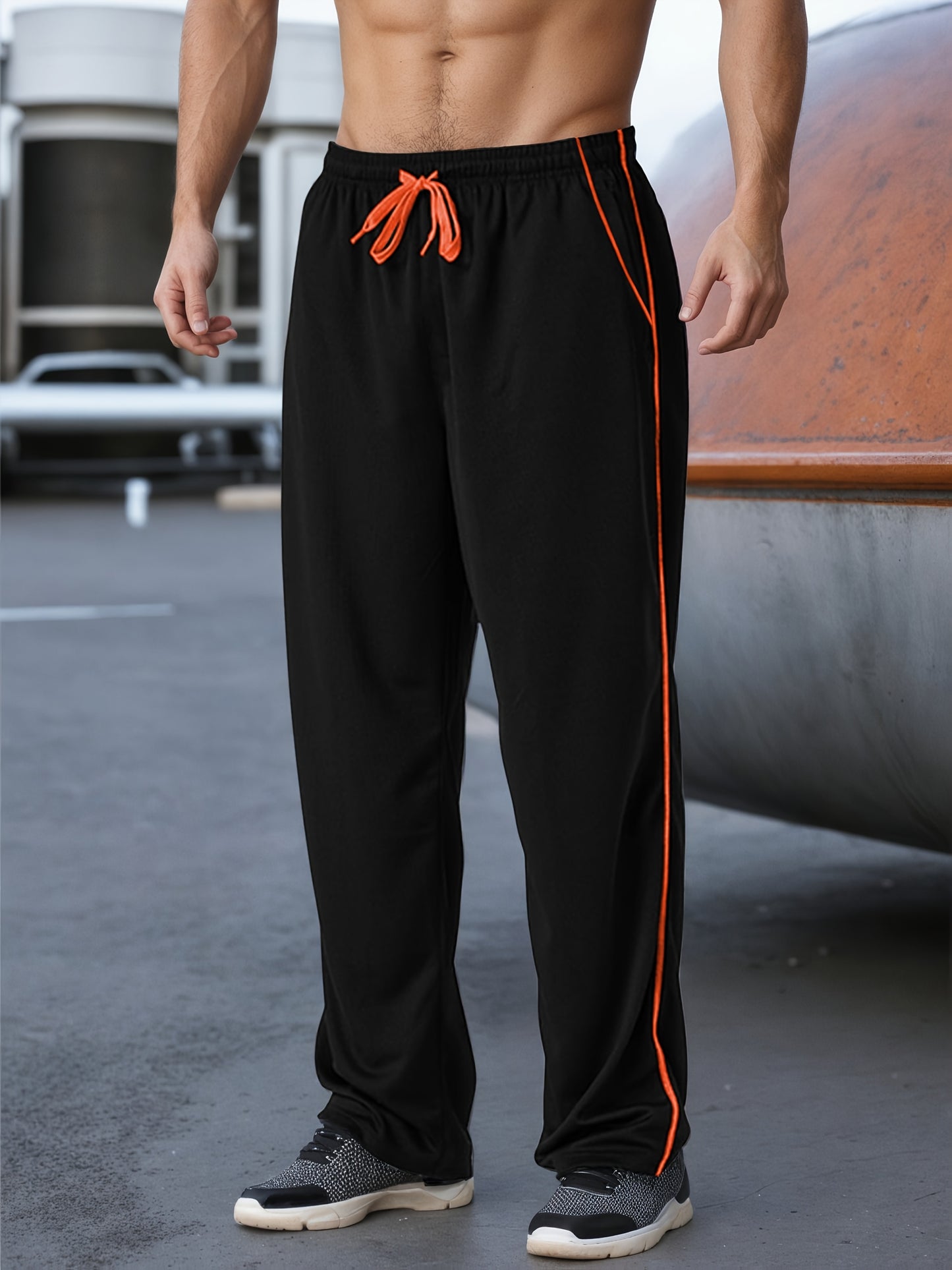 Men'S Athletic Long Pants, Stylish for Running, Fitness, And Casual Outings.