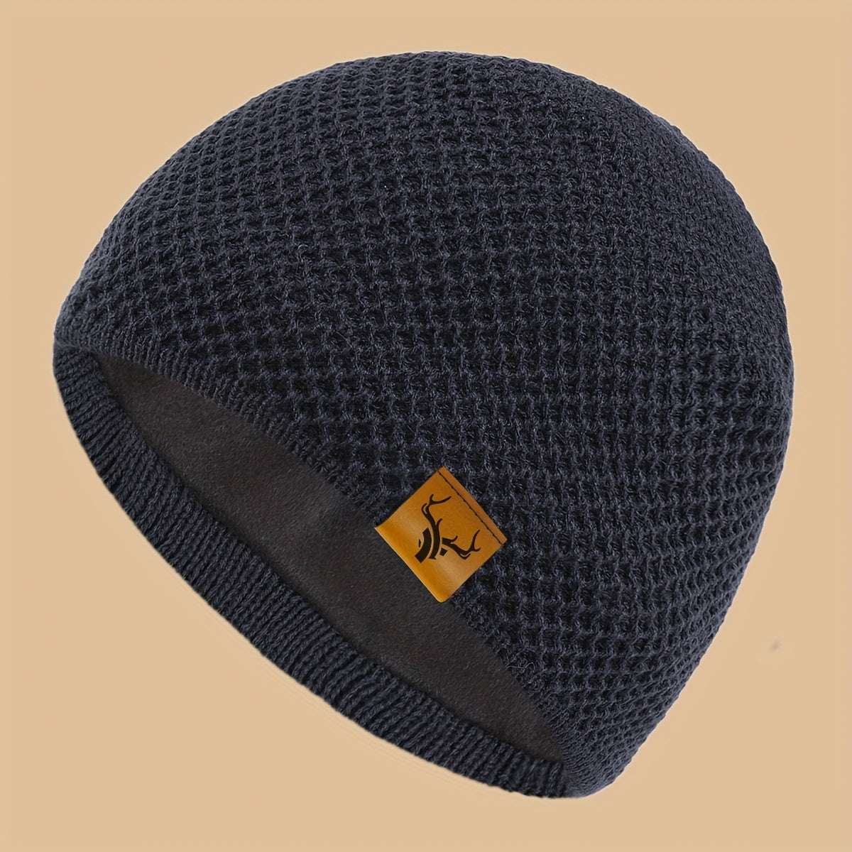 1pc Thermal Winter Beanie Hat - Thick Plush-Lined Cold Weather Ski Cap, Soft Elastic Fit for Men & Women, Lightweight Warm Beanie for Skiing, Hiking, Hunting, Halloween, Christmas - Ideal Gift for Outdoor Activities & Everyda
