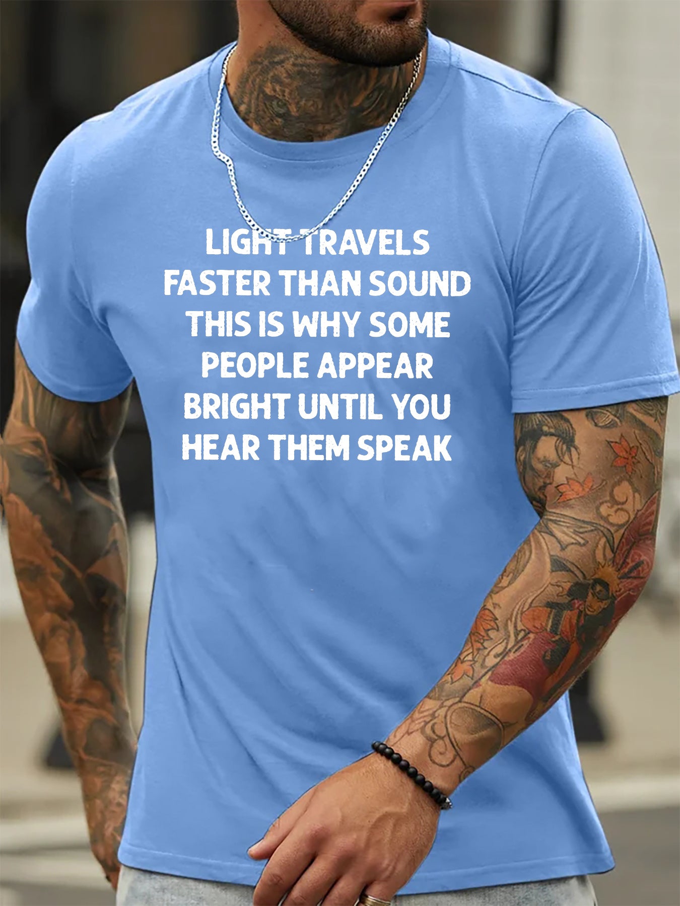 Summer Men'S Fashion Patterned Short-Sleeve T-Shirt