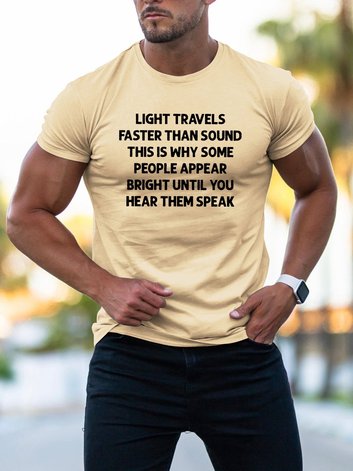 Summer Men'S Fashion Patterned Short-Sleeve T-Shirt