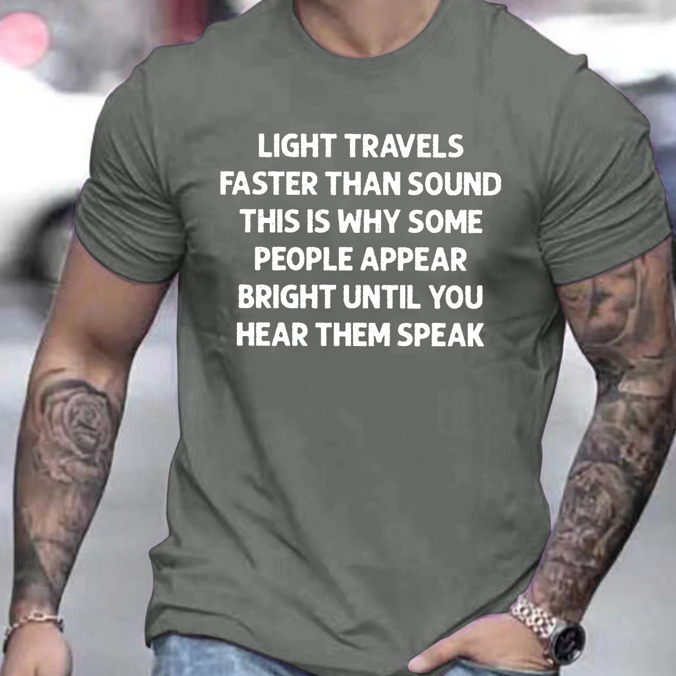 Summer Men'S Fashion Patterned Short-Sleeve T-Shirt