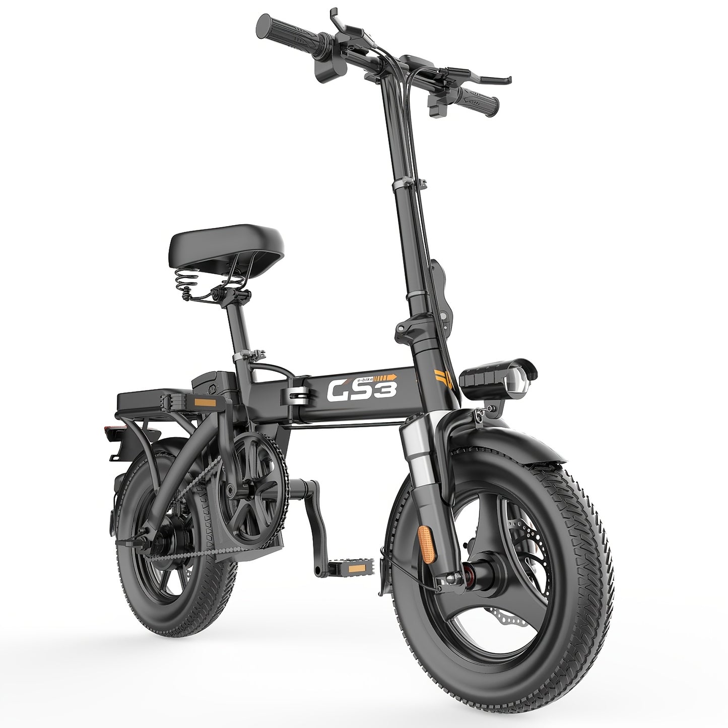 Uplee Peak Power 500W Electric Bicycle for Adults, 20MPH with Full Shock Absorption for a Comfortable Ride, Available with 48V8AH/10AH/15AH/17.5AH Batteries, Offering a Range of 10-35 Miles. Features a 14'' Tubeless Off-Road