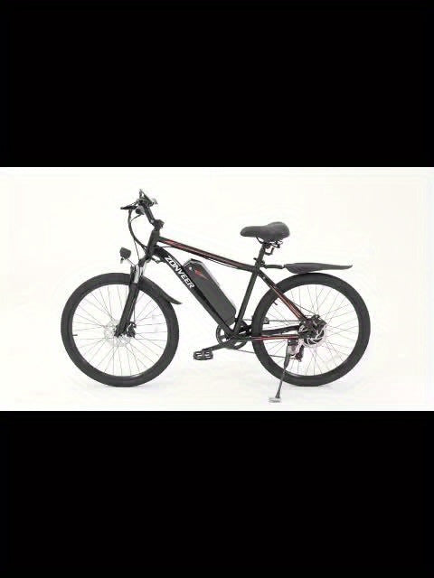 M26 Electric Bike for Adults - 500W Motor, 40-Mile Range & 20MPH High-Speed, 26" All-Terrain Tire Ebike with Front Suspension, 7-Speed Shimano System, 360Wh Removable Battery, Hydraulic Disc Brakes, Carbon Rims & Off-Road for