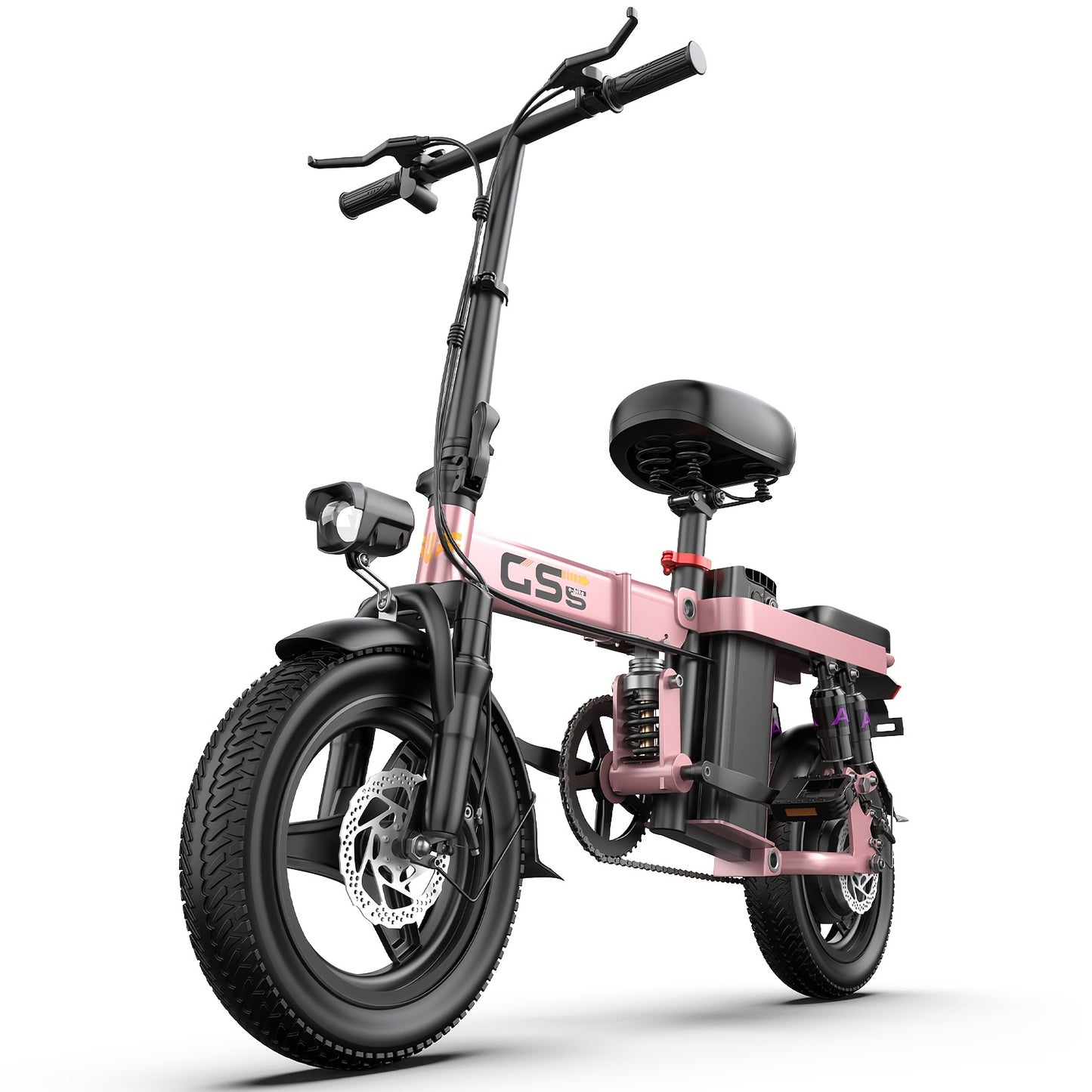 Uplee Peak Power 500W Electric Bicycle for Adults, 20MPH with Full Shock Absorption for a Comfortable Ride, Available with 48V8AH/10AH/15AH/17.5AH Batteries, Offering a Range of 10-35 Miles. Features a 14'' Tubeless Off-Road