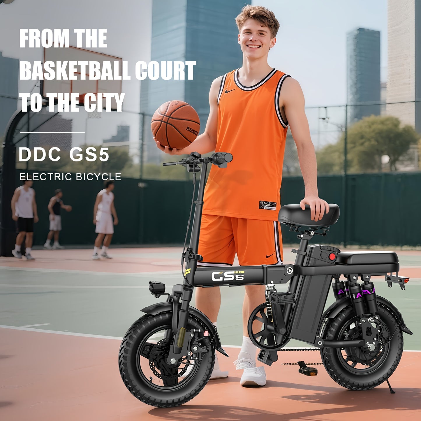Uplee Peak Power 500W Electric Bicycle for Adults, 20MPH with Full Shock Absorption for a Comfortable Ride, Available with 48V8AH/10AH/15AH/17.5AH Batteries, Offering a Range of 10-35 Miles. Features a 14'' Tubeless Off-Road