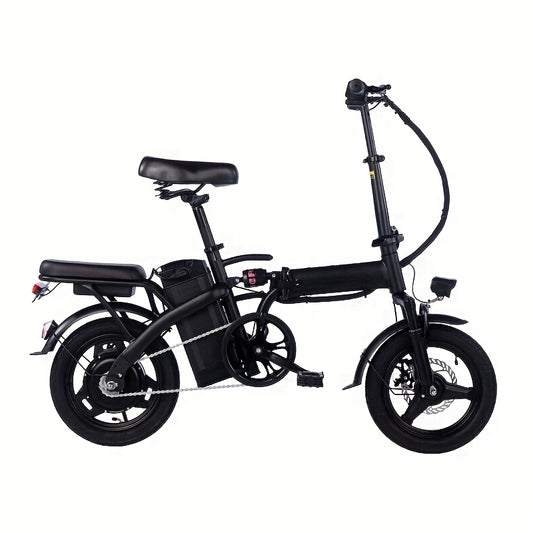 14 Inch Foldable Electric Bicycle, Clearance Dealership, 330 Pound Load-bearing Capacity, Max Speed Of 20 MPH, 48V Lithium Battery, Range Of Approximately 18-28 Miles, Portable Folding Design, Outdoor Cycling Exercise, Urban