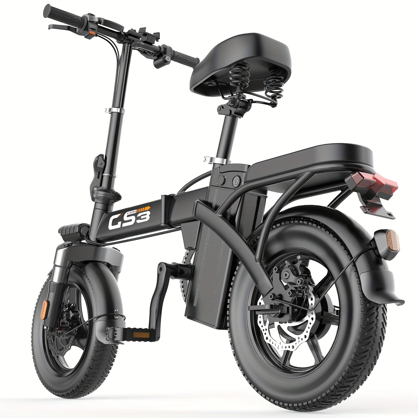 Uplee Peak Power 500W Electric Bicycle for Adults, 20MPH with Full Shock Absorption for a Comfortable Ride, Available with 48V8AH/10AH/15AH/17.5AH Batteries, Offering a Range of 10-35 Miles. Features a 14'' Tubeless Off-Road