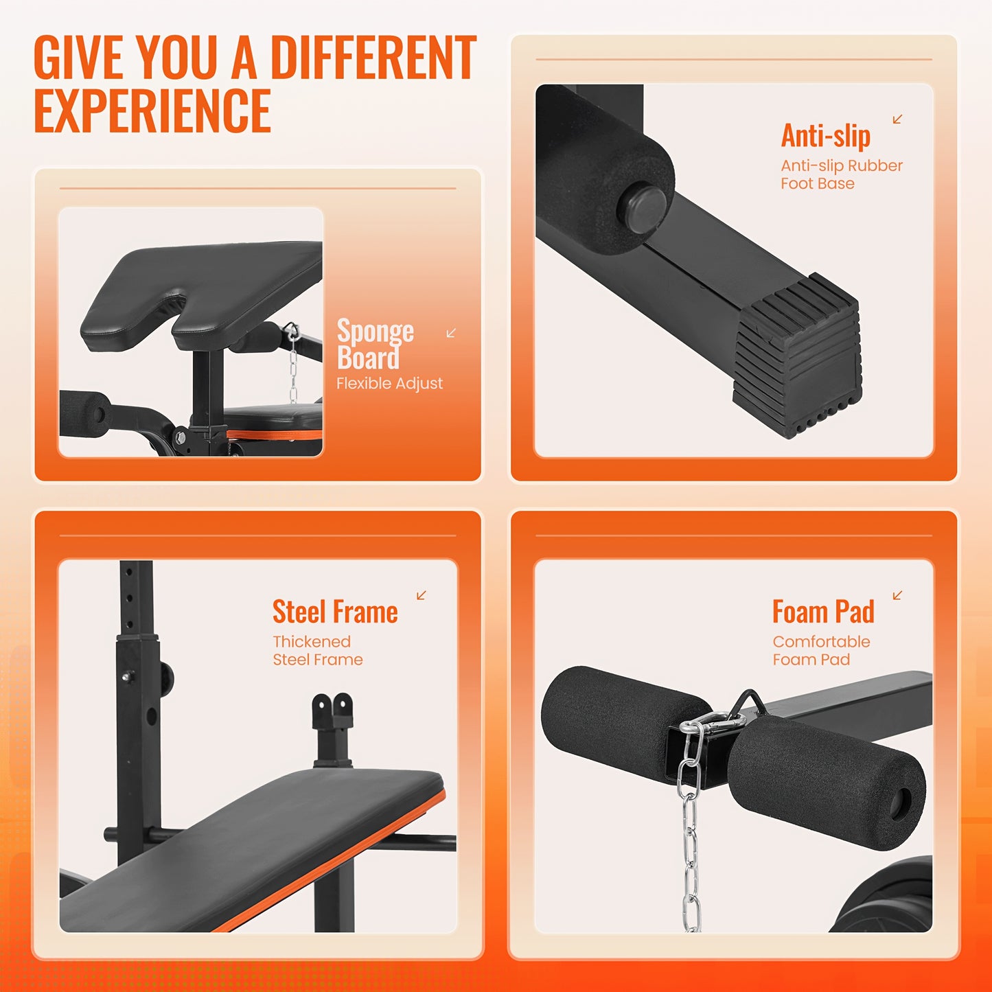 Durable 600lbs 7-in-1 Adjustable Weight – Multi-Function Workout Set With Barbell Rack & Leg Extension For Complete Full Body Strength Training At Home Gym | Ideal Valentine'S Day Gift For Achieving Your Fitness Goals