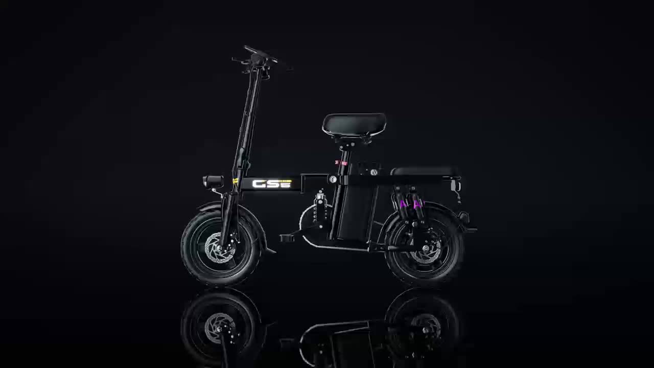 Adult Folding Electric Bicycle | 500W Motor, 20 Mph Speed, 10-35 Mile Range, 14-inch Compact Size, Disc Brakes, City Commuting Electric Bike, High-quality Accessories, Alloy Steel Wheels, Classic Style