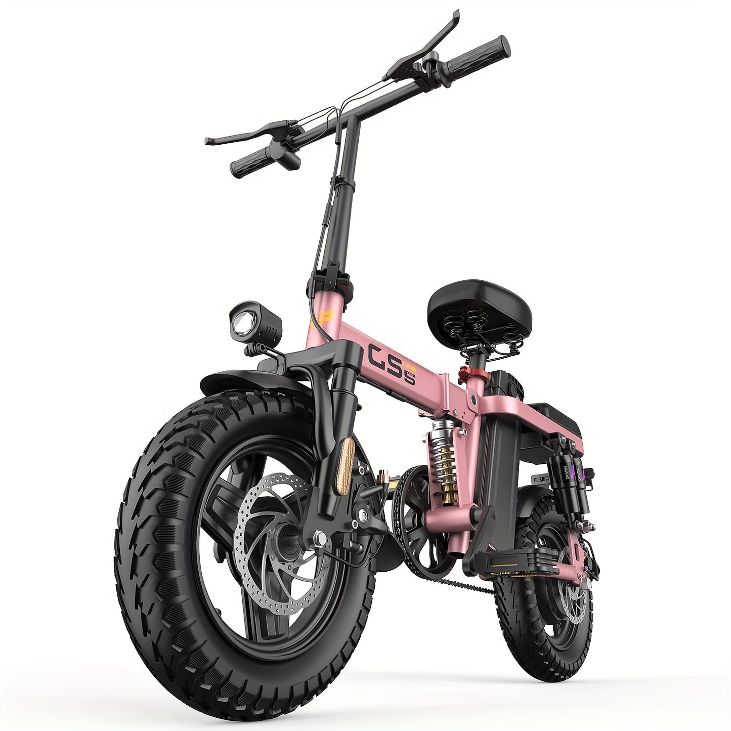 Adult Folding Electric Bicycle | 500W Motor, 20 Mph Speed, 10-35 Mile Range, 14-inch Compact Size, Disc Brakes, City Commuting Electric Bike, High-quality Accessories, Alloy Steel Wheels, Classic Style