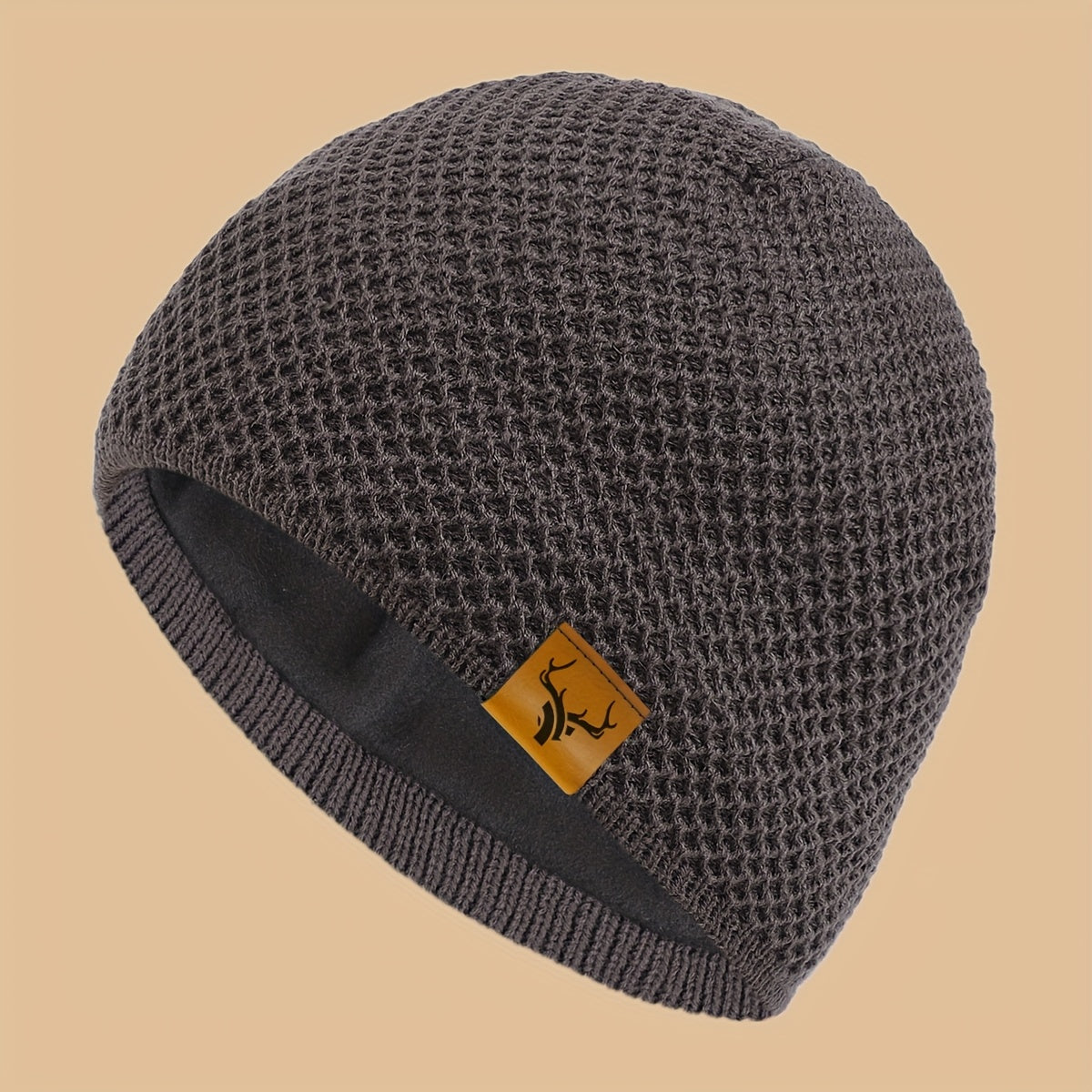 1pc Thermal Winter Beanie Hat - Thick Plush-Lined Cold Weather Ski Cap, Soft Elastic Fit for Men & Women, Lightweight Warm Beanie for Skiing, Hiking, Hunting, Halloween, Christmas - Ideal Gift for Outdoor Activities & Everyda