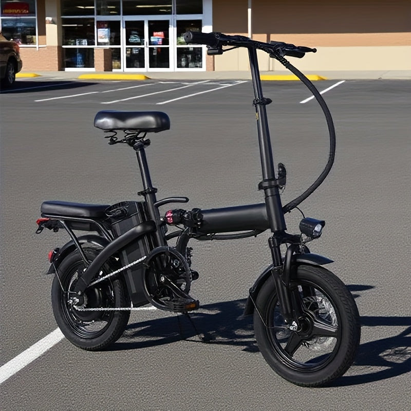 14 Inch Foldable Electric Bicycle, Clearance Dealership, 330 Pound Load-bearing Capacity, Max Speed Of 20 MPH, 48V Lithium Battery, Range Of Approximately 18-28 Miles, Portable Folding Design, Outdoor Cycling Exercise, Urban