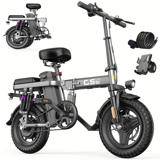 Uplee Peak Power 500W Electric Bicycle for Adults, 20MPH with Full Shock Absorption for a Comfortable Ride, Available with 48V8AH/10AH/15AH/17.5AH Batteries, Offering a Range of 10-35 Miles. Features a 14'' Tubeless Off-Road