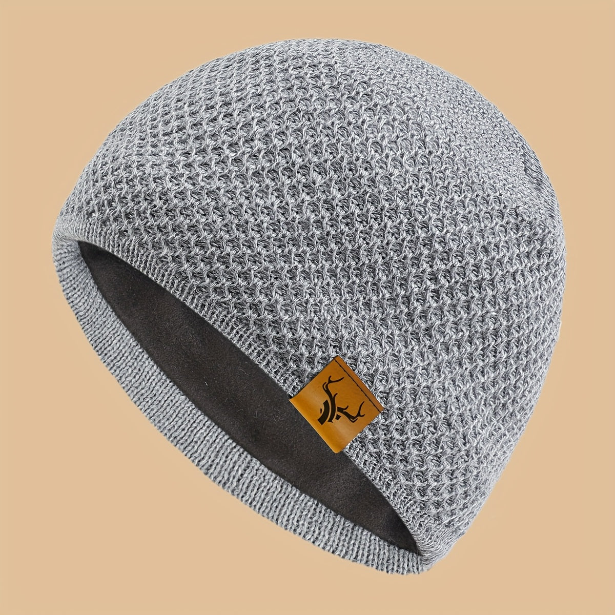 1pc Thermal Winter Beanie Hat - Thick Plush-Lined Cold Weather Ski Cap, Soft Elastic Fit for Men & Women, Lightweight Warm Beanie for Skiing, Hiking, Hunting, Halloween, Christmas - Ideal Gift for Outdoor Activities & Everyda