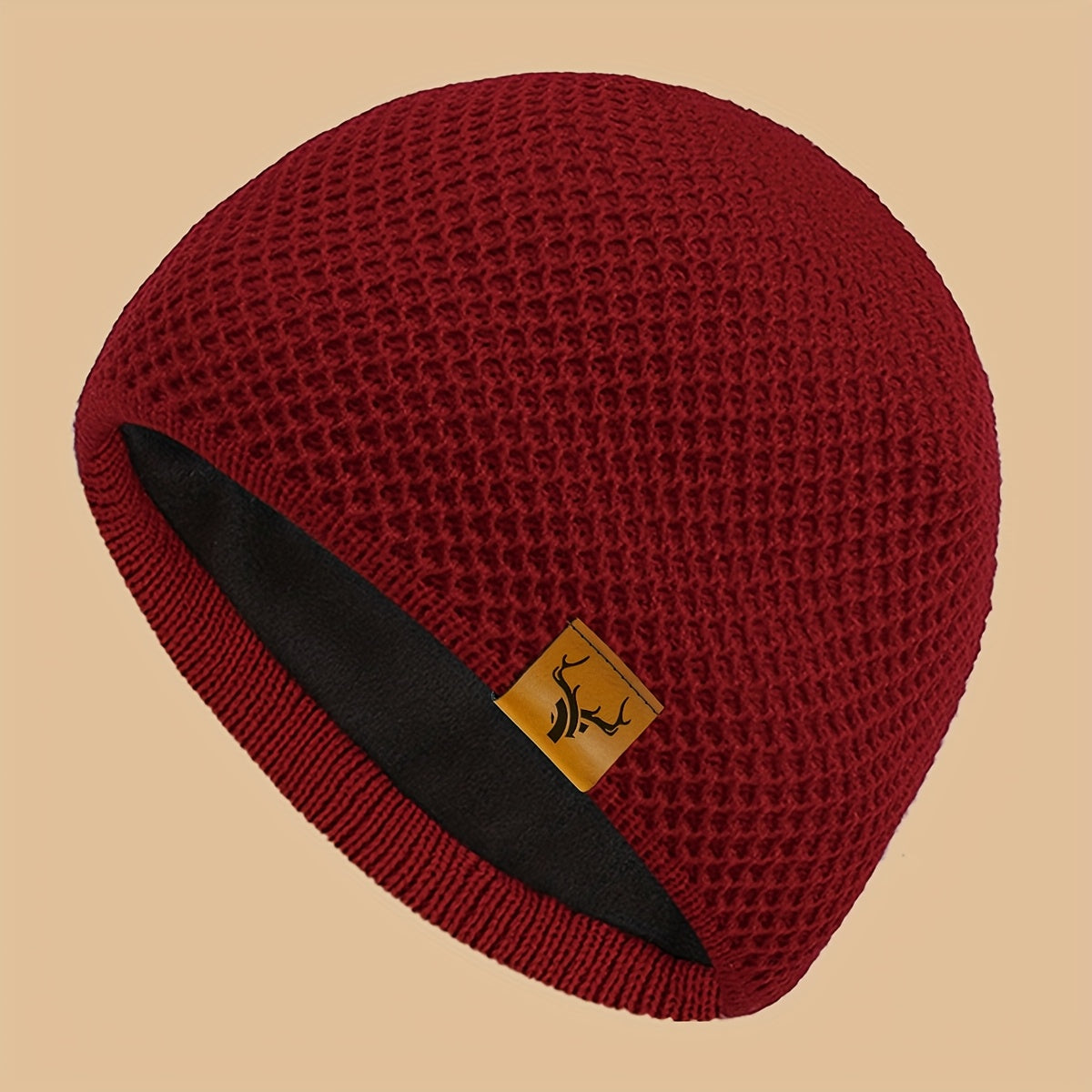 1pc Thermal Winter Beanie Hat - Thick Plush-Lined Cold Weather Ski Cap, Soft Elastic Fit for Men & Women, Lightweight Warm Beanie for Skiing, Hiking, Hunting, Halloween, Christmas - Ideal Gift for Outdoor Activities & Everyda