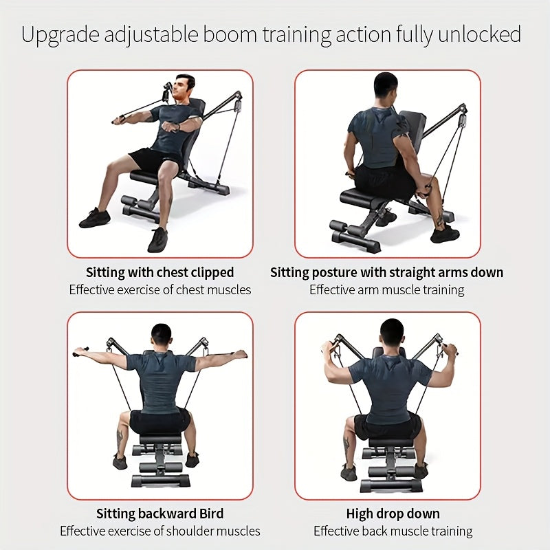 Shoulder and Chest Muscle Exercise Dumbbell Bench, Home Fitness Chair, Bench Press and Sit-Up Assist Equipment, Barbell Fly Foldable Multifunctional Fitness Bench