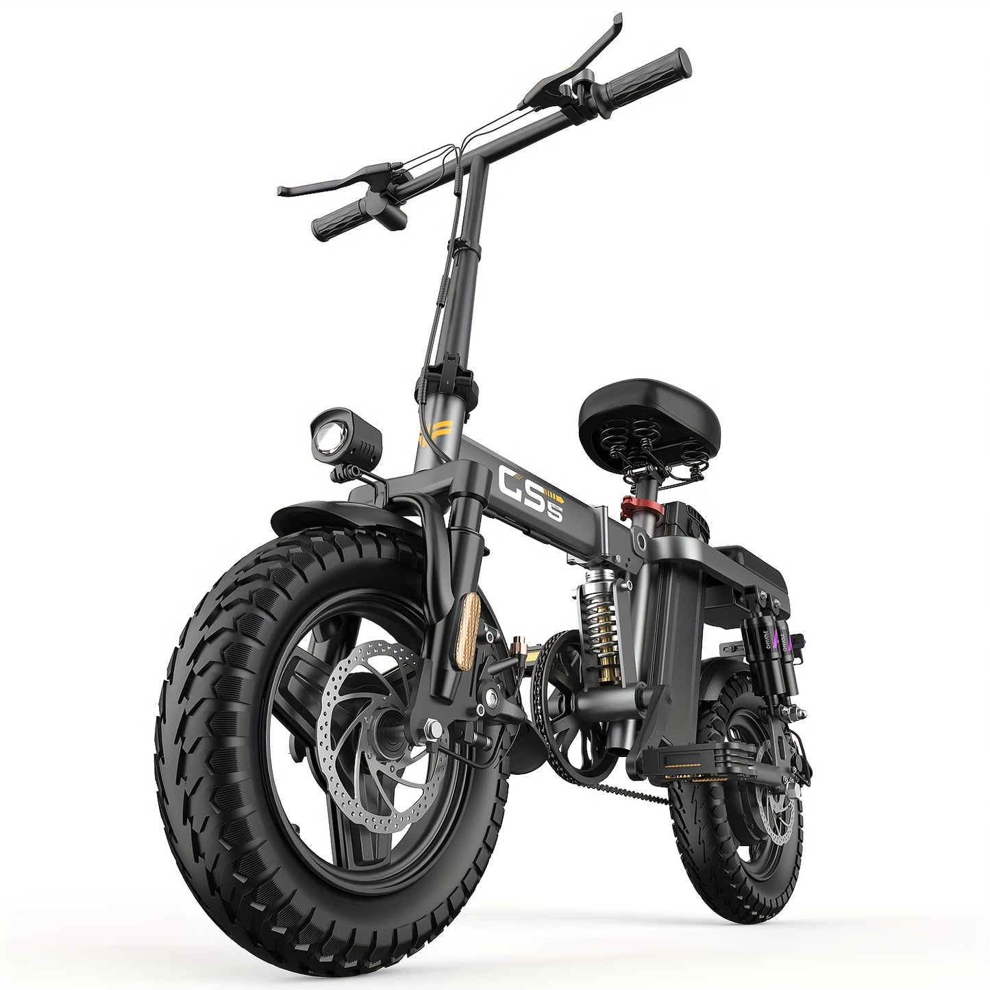 Adult Folding Electric Bicycle | 500W Motor, 20 Mph Speed, 10-35 Mile Range, 14-inch Compact Size, Disc Brakes, City Commuting Electric Bike, High-quality Accessories, Alloy Steel Wheels, Classic Style