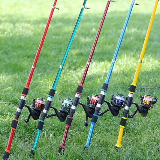 Spinning Fishing Rod and Reel Combo 70.87inch Telescopic Rod with 5.2:1 3BB Reel Max Drag 11.02LB Full Fishing Accessories Kit Set