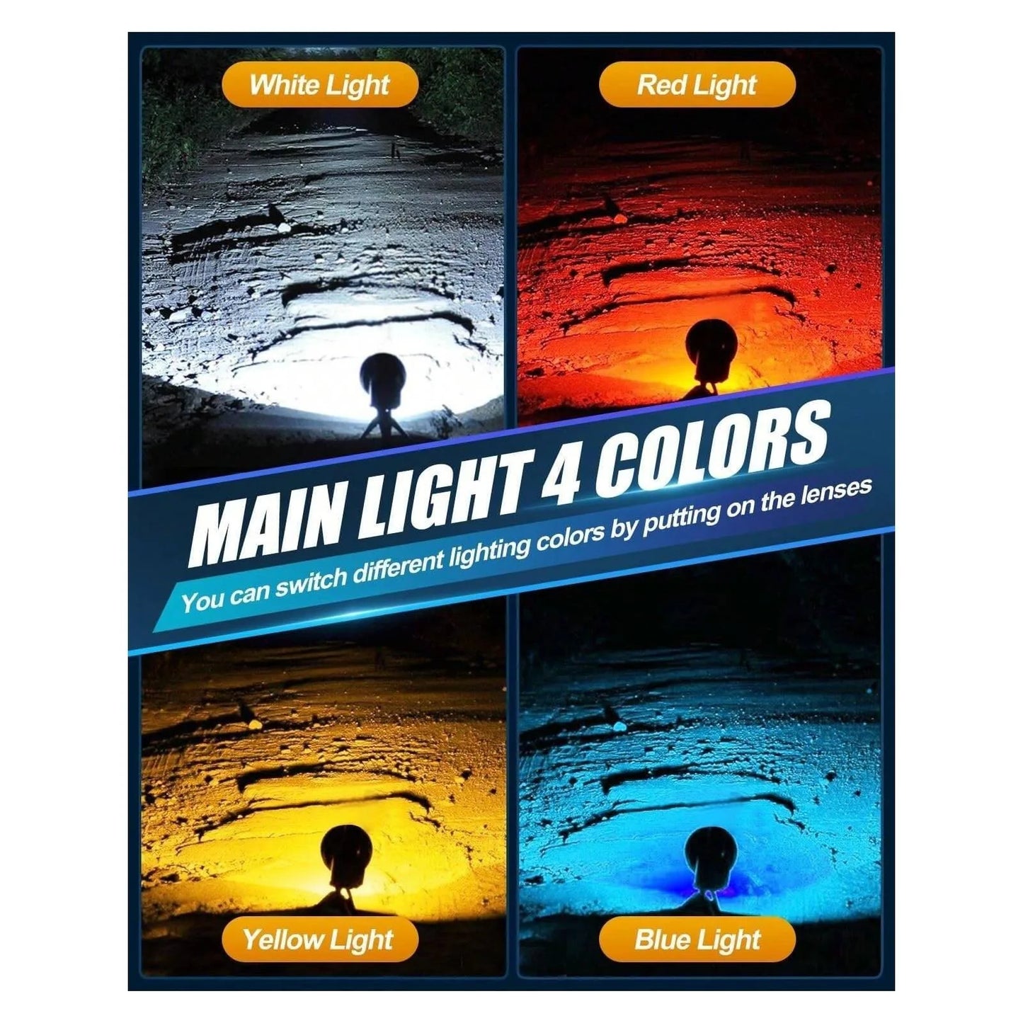 200000 Lumens Bright High Lumen Handheld Spot Light, 12000 MAh Rechargeable LED Spotlight Flashlight