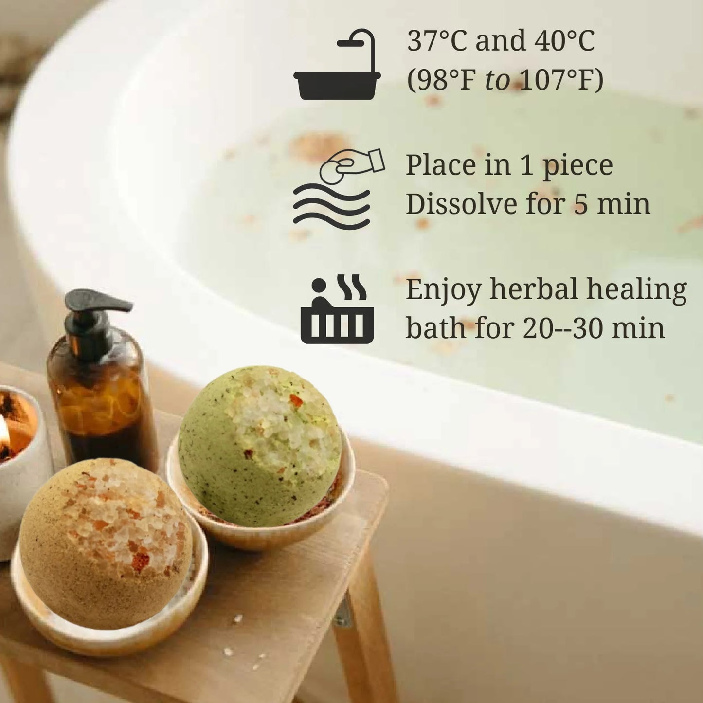 CheezhengHimalaya Tibetan Herbal Bath Therapy. Bath Bomb Gift Set, Tibetan Herbal Formula, Five Medicinal Nectars,