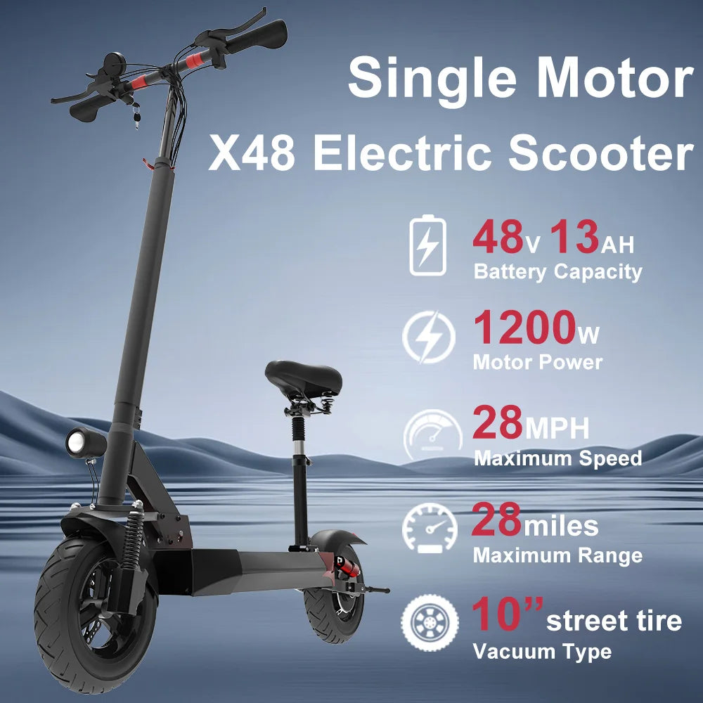 Multi-Model Electric Scooter 1200W-6000W Motor Power 13/20AH Battery E-Scooter 45-80KM/H Max Speed  Fast Shipping for Adults