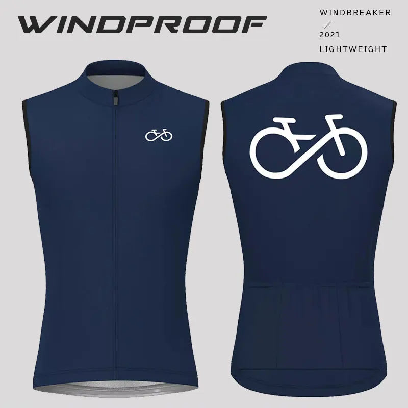 Bike Team Summer Cycling Vest Sleeveless Windproof Bicycle Vest MTB Bike Tops Racing Gilet Ropa Ciclismo Lightweight Bike Jacket