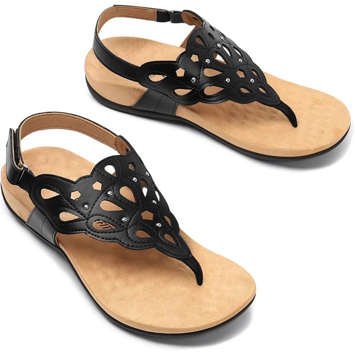 Orthopedic Sandals for Women Summer Adjustable Orthotic Thong Sandals with Arch Support