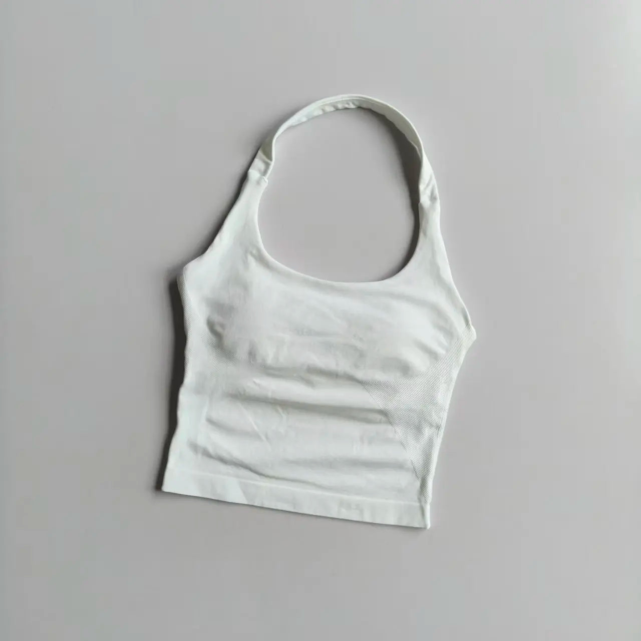 Neck Halter Shockproof Sport Longline Strappy Top Halterneck Vest Medium Support Yoga Gym Workout Seamless  Fitness Sport Bra