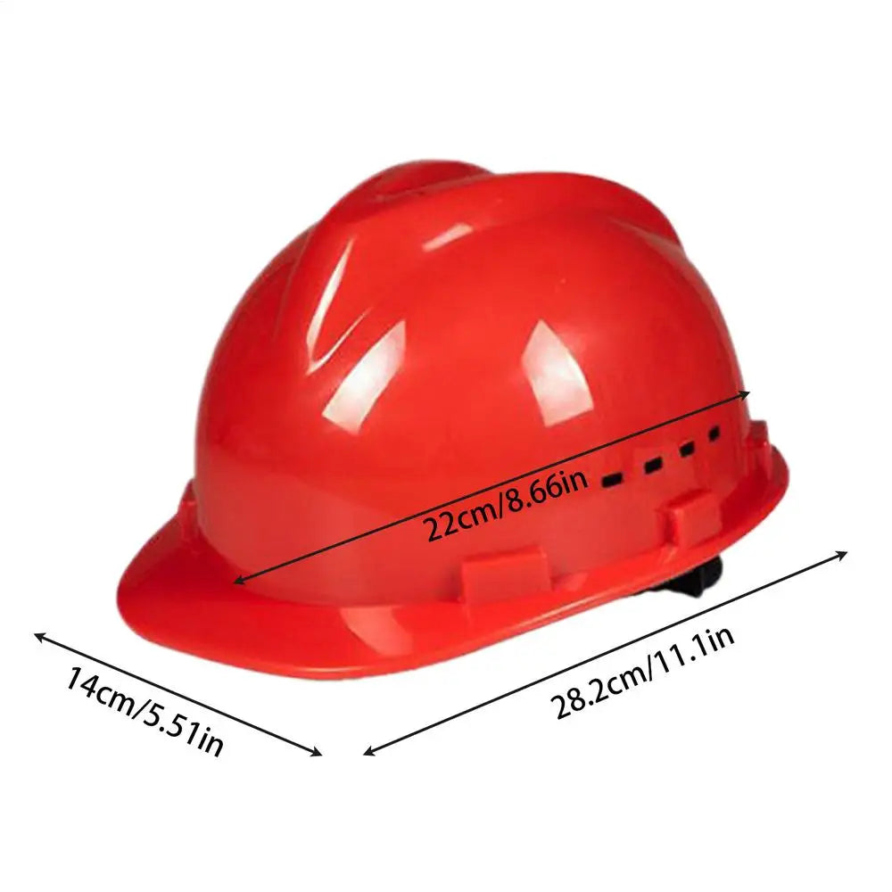Safety Hard Hat Comfortable Cool Protective Vented Hard Hat Adjustable Head Protector Smash Absorbing Head Protection
