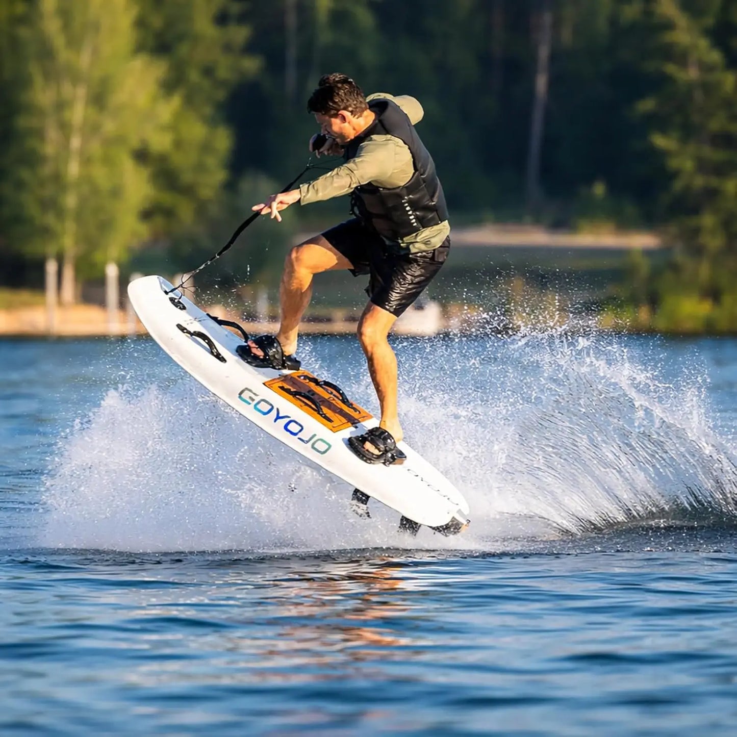 Carbon Fiber Water Electric Jet Surfboard For Adult, 15kw High Speed Surfing Electric Jetboards, With 3 Tail Smart Water Scoote