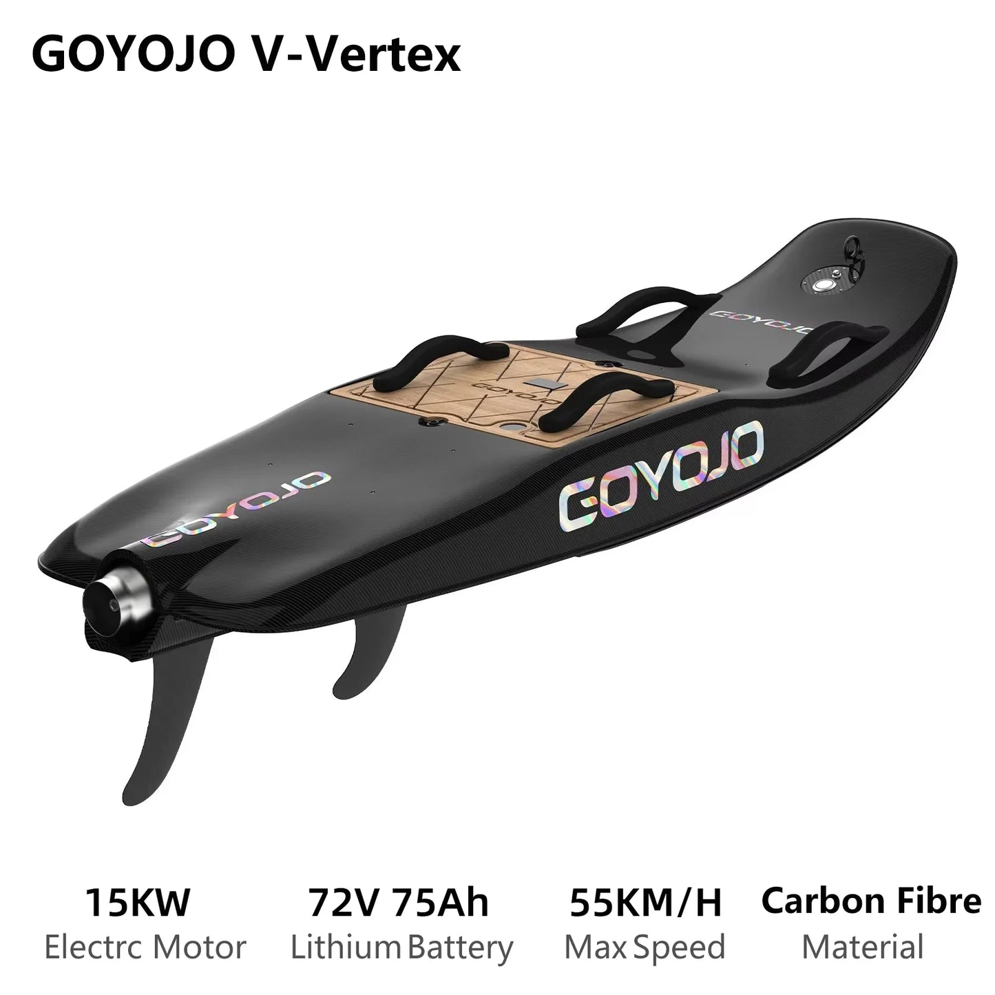 Carbon Fiber Water Electric Jet Surfboard For Adult, 15kw High Speed Surfing Electric Jetboards, With 3 Tail Smart Water Scoote