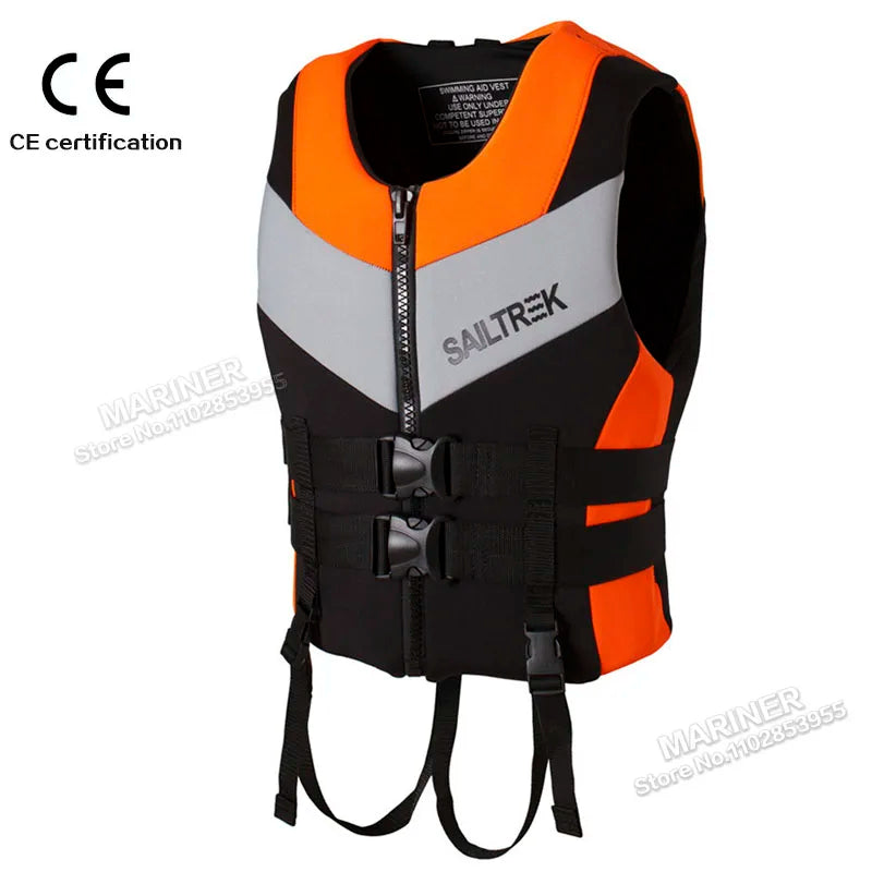 Impact Vest Wakesurf Comp Vest CE Approved Neoprene Life Jacket Wake Surfing But Great for All Other Watersports Activities