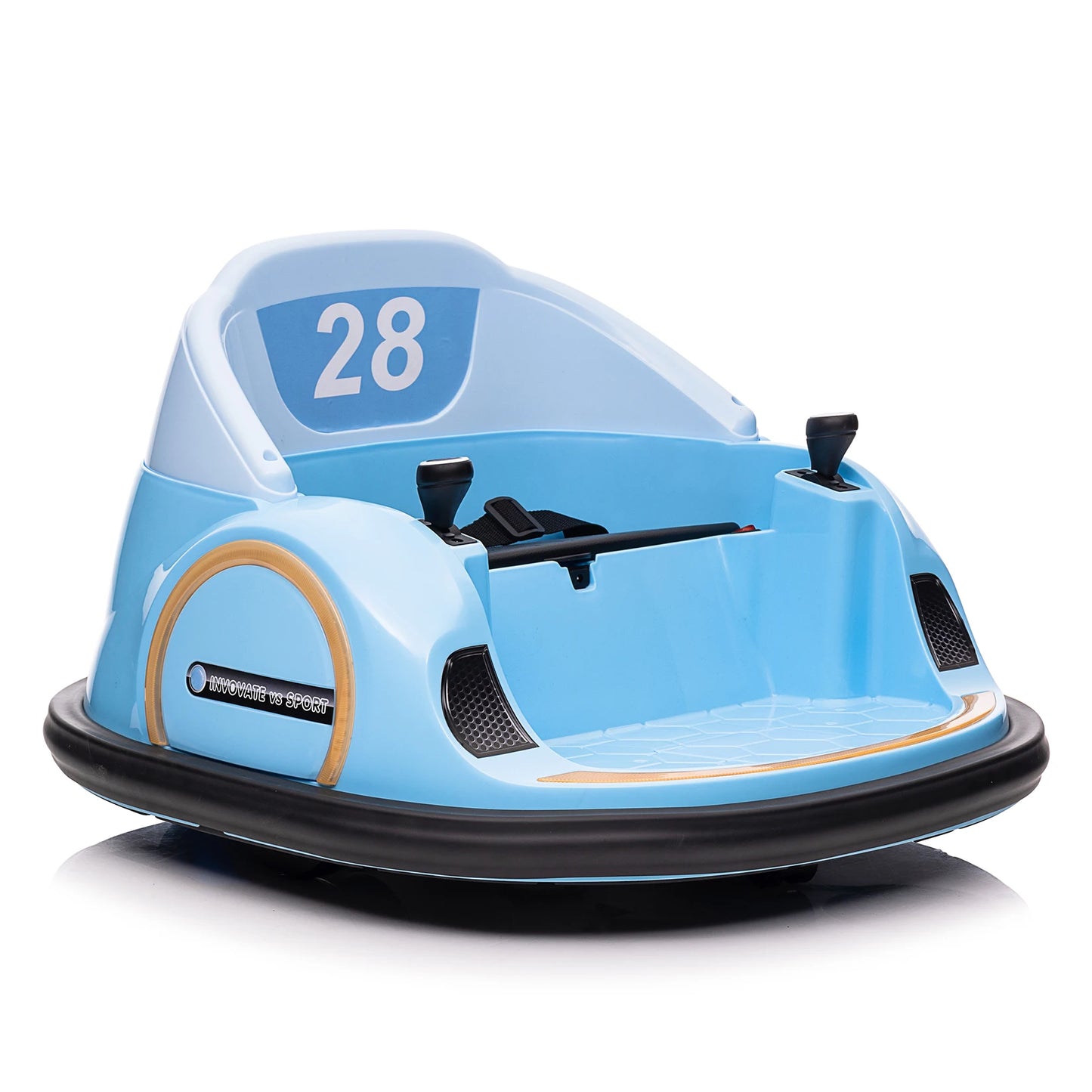12V Ride On Bumper Car for Kids Ride on Toy Gifts Toddlers Electric Bumping Car with Remote Control, Battery Display, LED Lights