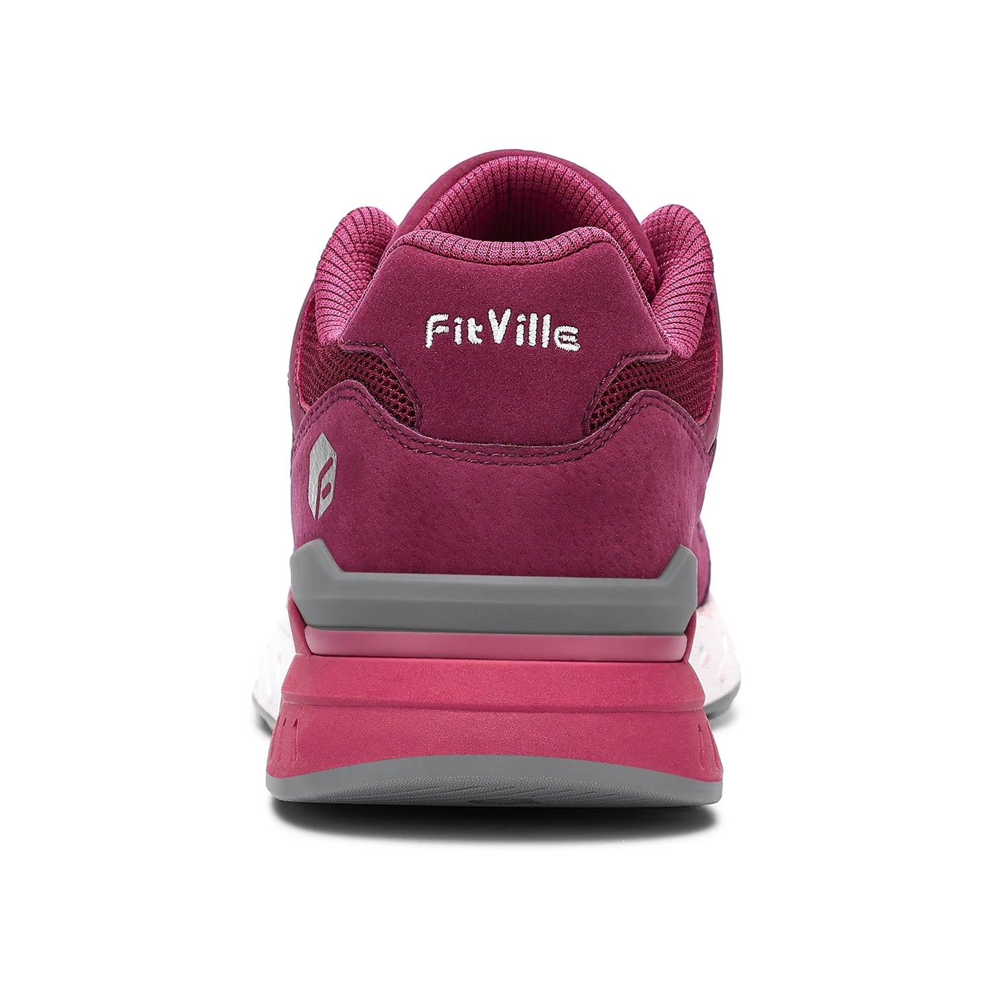 FitVille Women's Walking Shoes Wide Width Sneakers for Flat Foot Plantar Fasciitis Heel Pain Relief Lightweight Anti-slip Shoes