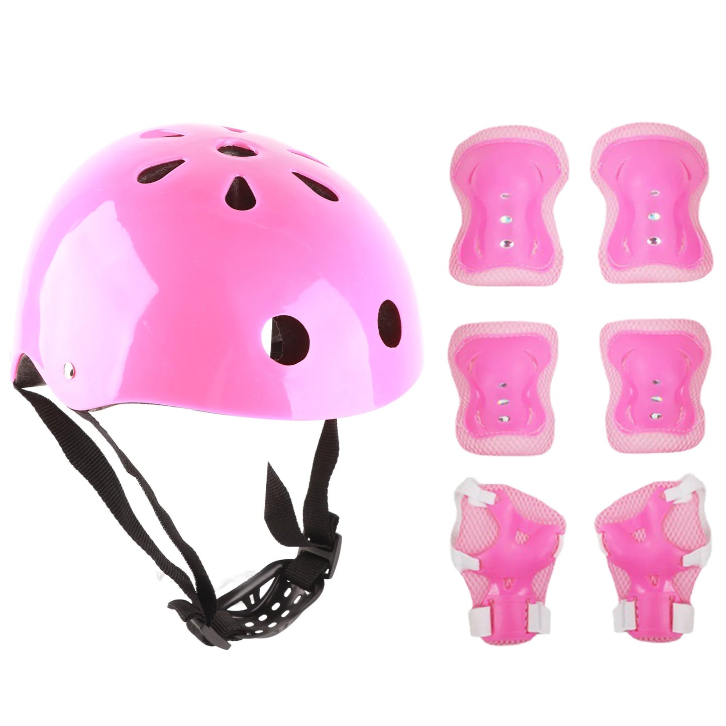 Kids Helmet Protective Gear Set Foam Elbow Knee Protector for Balance Car Scooter Roller Skating Kids Helmet Protective Gear Set