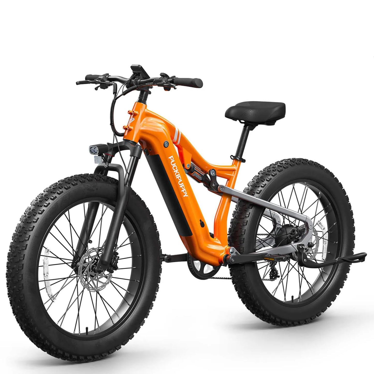 PUCKIPUPPY Labrador-pro Electric Bike 26" Fat Tire Full Suspension Electric Mountain Bike 1350W 48V 20AH Ebike 2-Year Warranty