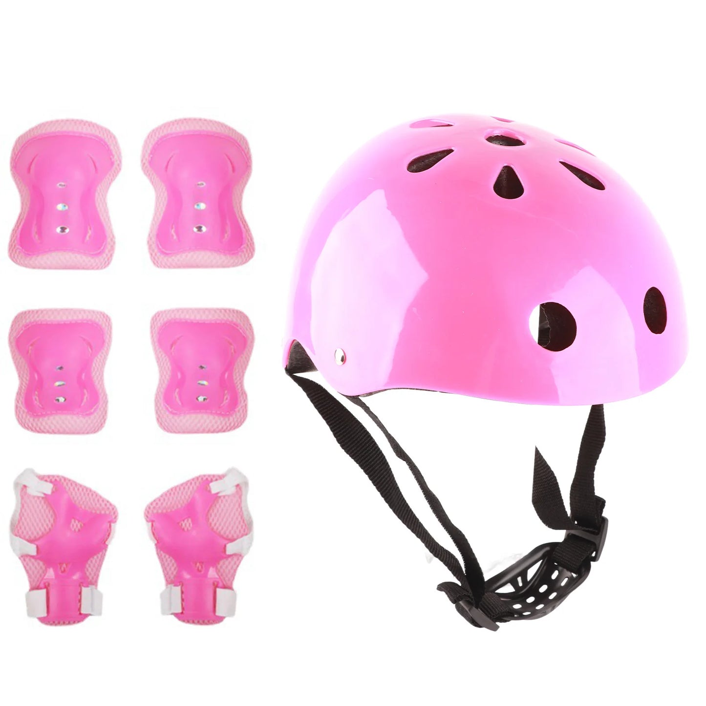 Kids Helmet Protective Gear Set Foam Elbow Knee Protector for Balance Car Scooter Roller Skating Kids Helmet Protective Gear Set