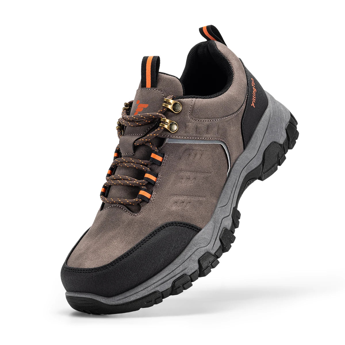 Fittington Men'S Hiking Shoes Outdoor Mountaineering Sports Shoe Cushioning Non-Slip Lightweight Strong Grip Casual Sneakers