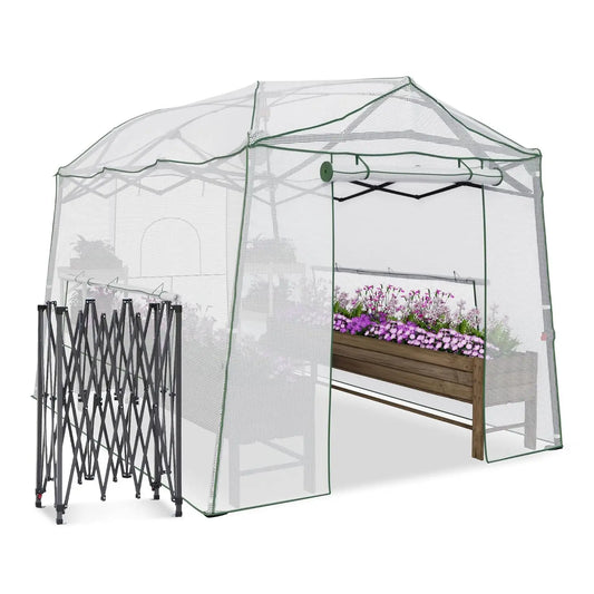 11 x 8.5 x 7.5 FT Walk-in Greenhouse, Portable Pop-up Greenhouse for Indoor Outdoor, Plant Garden Green House with, Customized