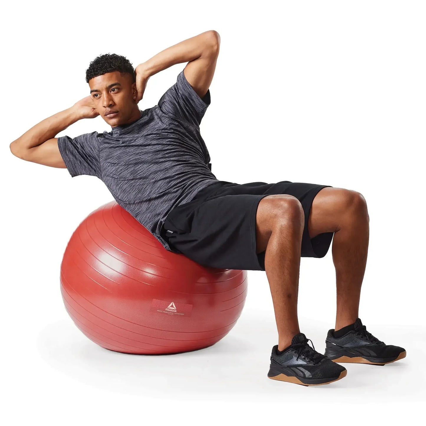 55-75CM Weighted Stability Ball with Pump, Anti-Burst Exercise Yoga Ball for Home Gym, Balance & Core Training