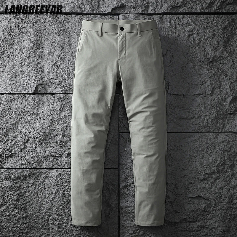 Top Grade New Brand Casual Fashion Breathable Stretch Regular Fit Long Pants Comfortable Business Trousers Mens Clothes 2025