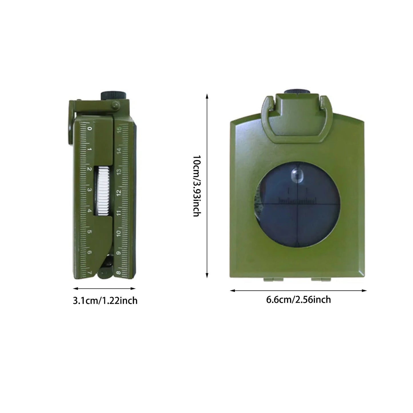 Multifunctional Military Aiming Navigation Compass Outdoor Equipment Exploration Treasure Hunting Camping Hiking Survival Tools