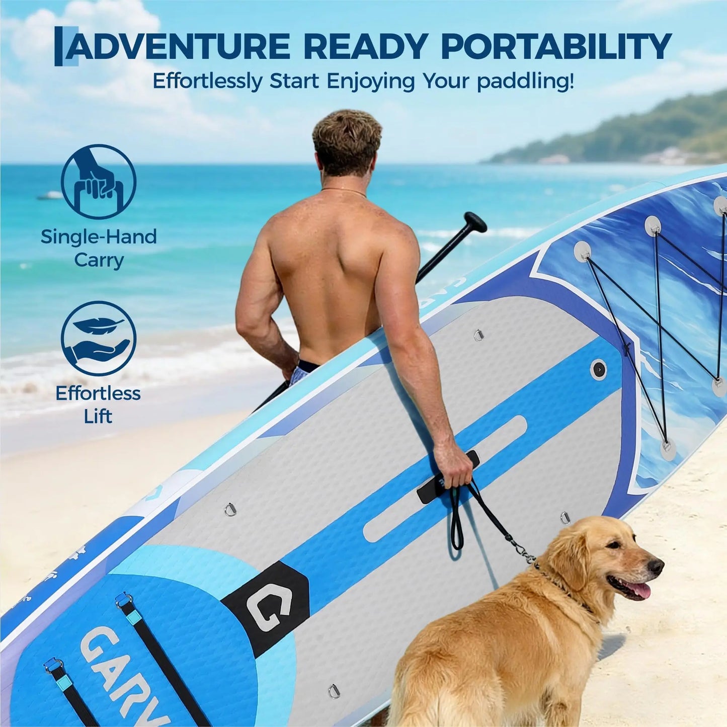 Inflatable Paddle Board,Inflatable Stand Up Paddle Boards with Premium SUP Accessories,450LB High Weight Capacity Wide